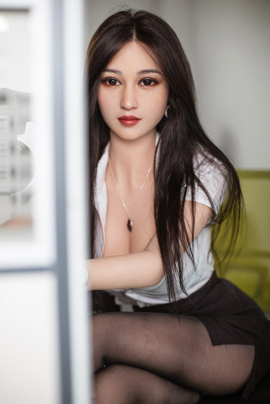 Linnea 158cm natural-bust AIBEI TPE doll with head 207 — view 1